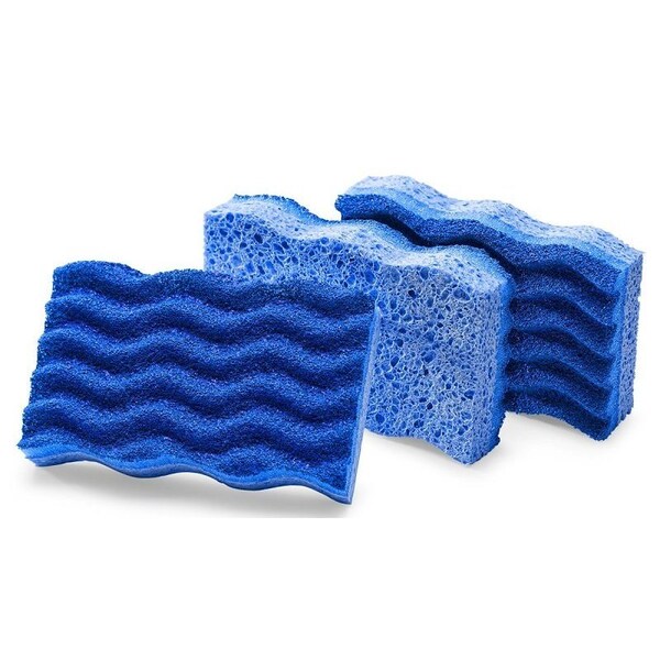The Libman Co Libman Sponge, 4-1/2 in L, 3 in W, 1 in Thick, Yellow - 1075