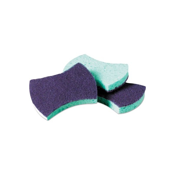 3M Scotch-Brite Power Sponge #3000, 2-3/4X4-1/2, Blue/Teal, 20/Carton - 3000CT