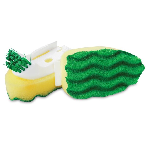 Libman Commercial All Purpose Scrubbing Dish Wand W/ Brush Refills, 12PK - 1137