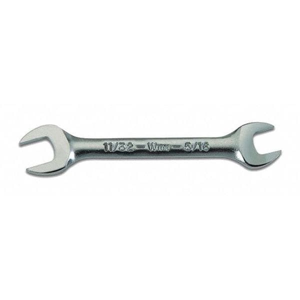 Llave inglesa doble de Williams Williams, de extremo abierto, corta, 3/8 x 7/16 - OES-1214
