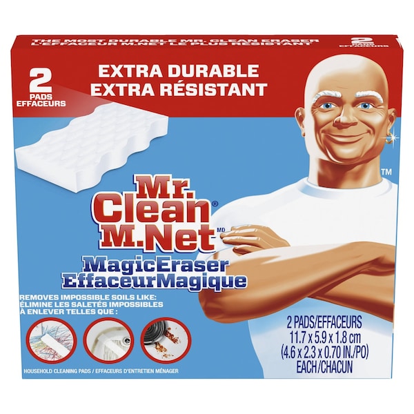 9 Elements Mr. Clean Xtra power Heavy Duty Magic Eraser For Multi-Purpose 4.6 in. L 2 pk - 04249