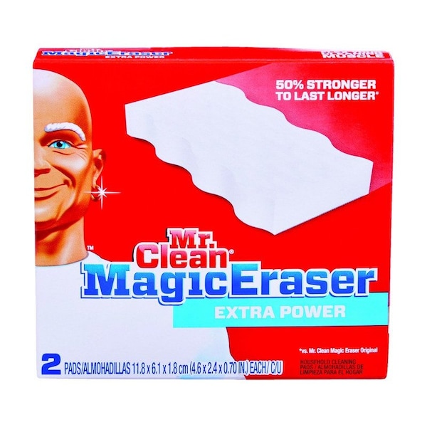 9 Elements Mr. Clean Xtra power Heavy Duty Magic Eraser For Multi-Purpose 4.6 in. L 2 pk - 04249
