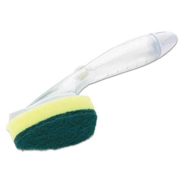 Scotch-Brite Heavy-Duty Soap-Dispensing Dishwand, 2.5" x 9.5", Yellow/Green, PK4 - 650-12