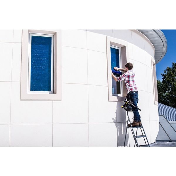 Surface Shields 1.5 mil Thick Window Protection Film, 24 in Wide, 250 ft Length, Polyethylene, Blue - W2B24250