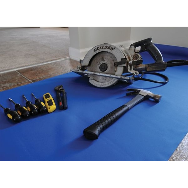 Surface Shields Floor Protection, 27 In. x 20 Ft., Blue - NSB2720