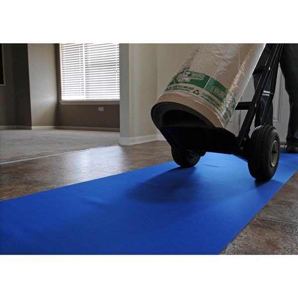 Surface Shields Floor Protection, 27 In. x 20 Ft., Blue - NSB2720