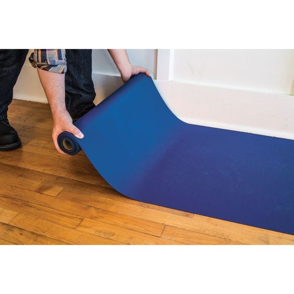 Surface Shields Floor Protection, 27 In. x 20 Ft., Blue - NSB2720