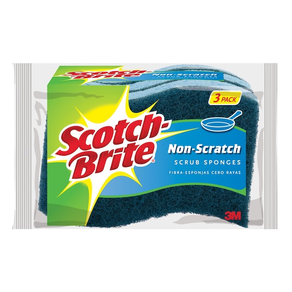 Scotch Scotch-Brite Non-Scratch Sponge For Multi-Purpose 4.4 in. L 3 pk - MP-3-8-D