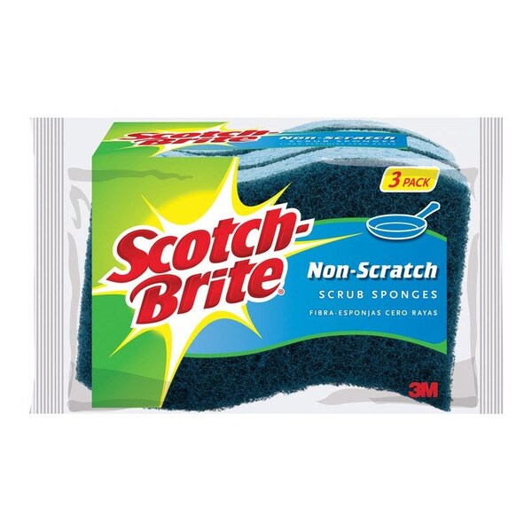 Scotch Scotch-Brite Non-Scratch Sponge For Multi-Purpose 4.4 in. L 3 pk - MP-3-8-D