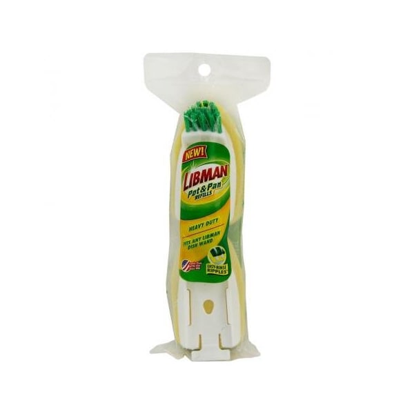 Libman Libman Commercial Pot & Pan Scrubbing Dish Wand With Scrub Brush Refills - - 1137