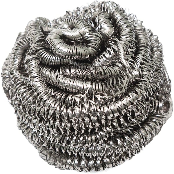 Genuine Joe Stainless Steel ScrubberSilver - GJO00059