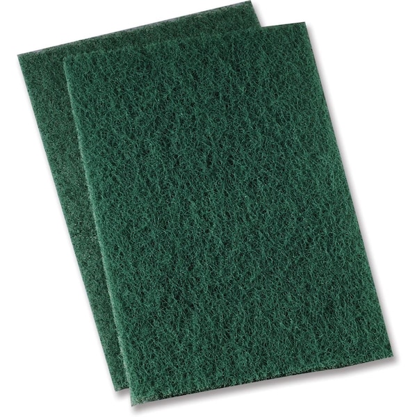 Protectionpro Heavy-Duty Scouring Pad, Green, 15PK - PR2491112