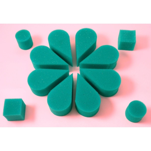 Beneficencia Petal Sponge, Green, 8PK - BE3179877