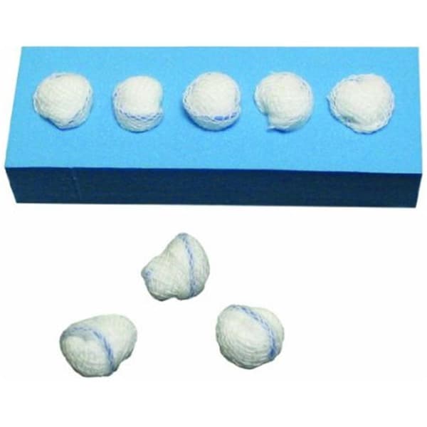 Dukal Peanut Sponge- Sterile 5s- No Holder - 61404