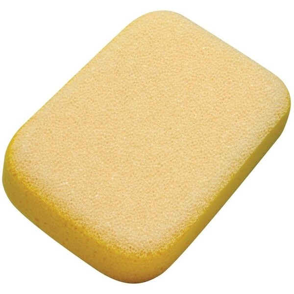 M-D Double-Textured Scrubbing Sponge, 7 in L, 5 in W, Yellow - 49156