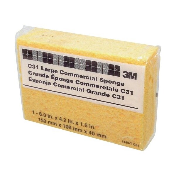 3M Commercial Sponge, Commercial, 6in X4.25in, 24Pk - MMMC31CT