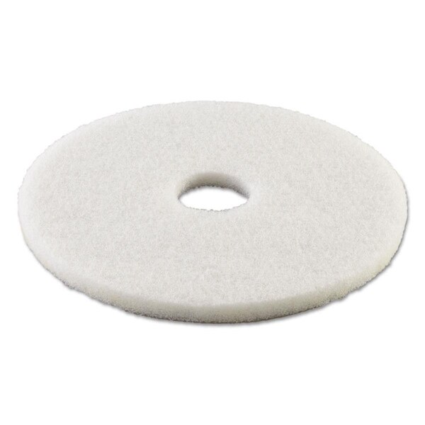 Pinpoint 13 in. Standard Polishing Floor Pads - White - 5 Per Case - PI3191927