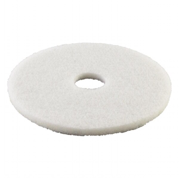 Pinpoint 16 in. Standard Diameter Polishing Floor Pads - White - 16in. - PI2959151