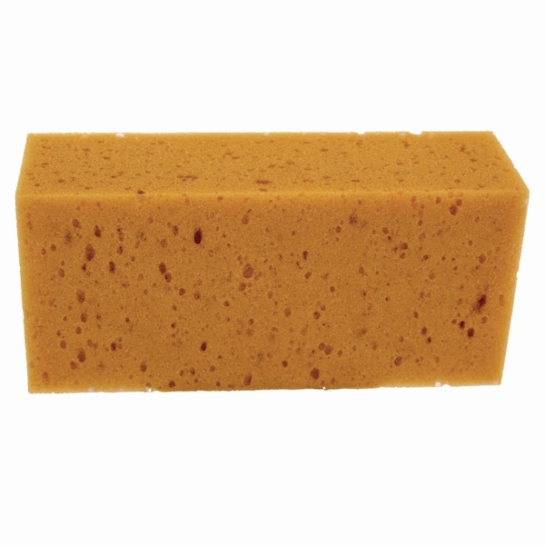 Unger Fixi-Clamp Sponge, 8.5 in. x 4 in. x 2.75 in., Yellow, 10PK - UNGSP010