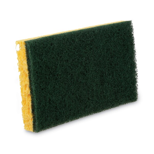 3M Niagara Medium Duty Scrubbing Sponge 74N, 3.6 x 6, 1" Thick, Yellow/Green, PK20 PK - 74N