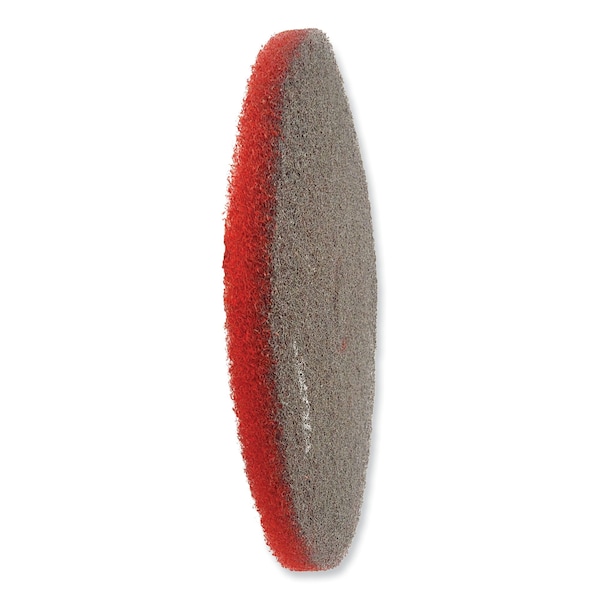 Sc Johnson Professional EZ CARE Heavy Duty Scrub Pad, 16 in. Diameter, Red/Gray, 5PK - 319310