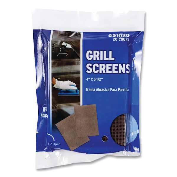 Amercareroyal Griddle Screen, Aluminum Oxide, 4 x 5.5, Brown, PK200 - GS1020