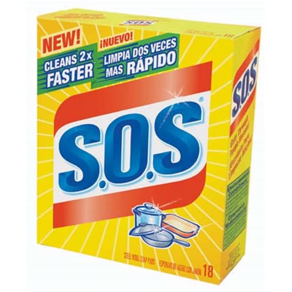 Clorox S.O.S Steel Wool Soap Pads, 18PK - 98018
