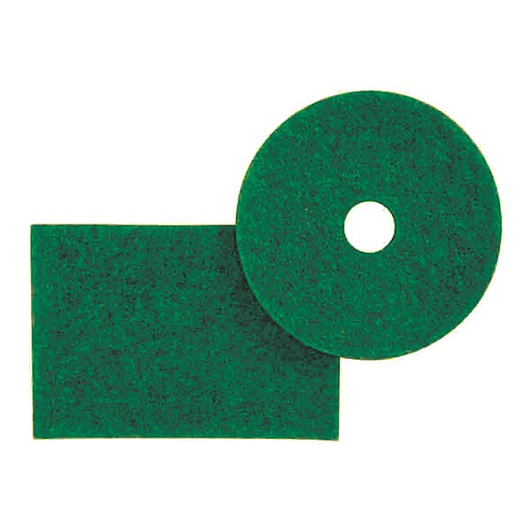 3M Scrubbing Pad 5400N, 15", Green, PK5 - 5400N 445