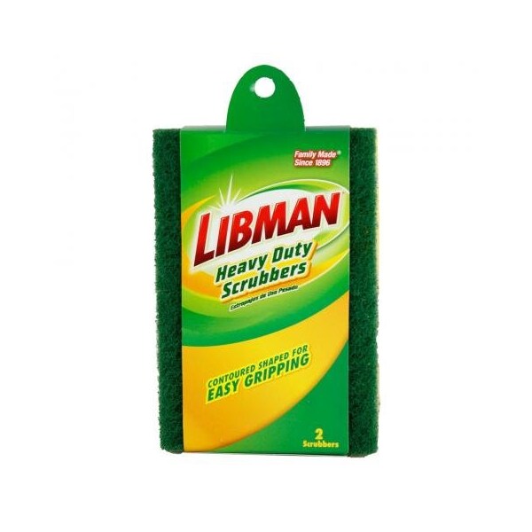 Libman Libman Commercial Heavy Duty Heavy Duty Scrubber, Yellow/Green - - 64