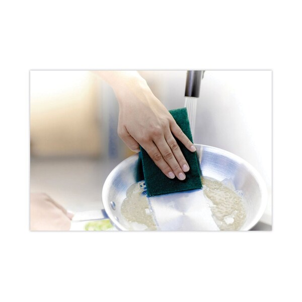 Scotch-Brite Heavy-Duty Scouring Pad, 3.8 x 6, Green, PK5, 5PK - 2265