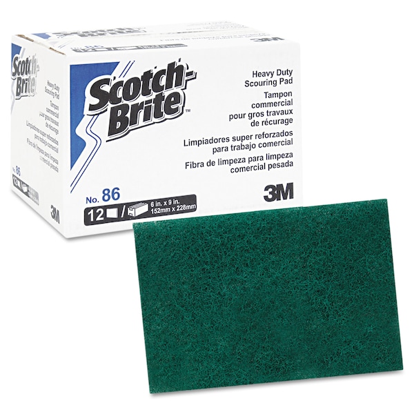 Scotch-Brite Professional Commercial Heavy Duty Scouring Pad, PK36 - 86