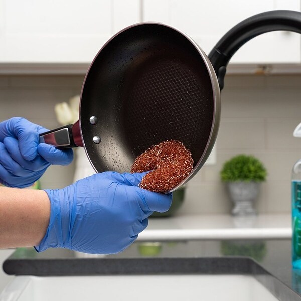 The Libman Co Libman Scrubber, Copper Abrasive, 6.38 in L, 3-1/4 in W - 73