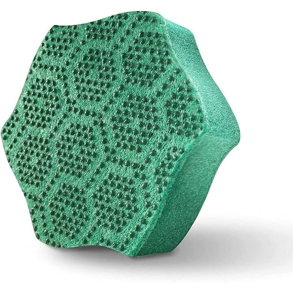 Scotch-Brite Heavy-Duty Scrub Sponge, Fiber Abrasive, 111 mm L, 66 mm W, Green/Yellow, 9PK - 429-5
