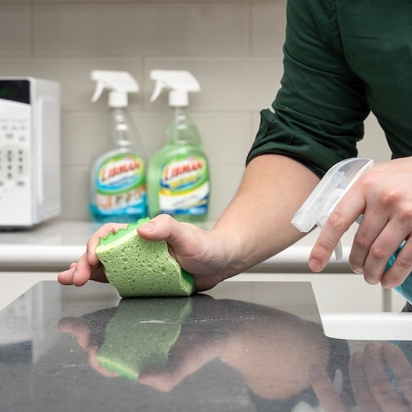 The Libman Co All-Purpose Medium-Duty Sponge, 4-1/2 in L, 3 in W, 2-3/4 in Thick, Cellulose/Synthetic Fiber, Green - 1076