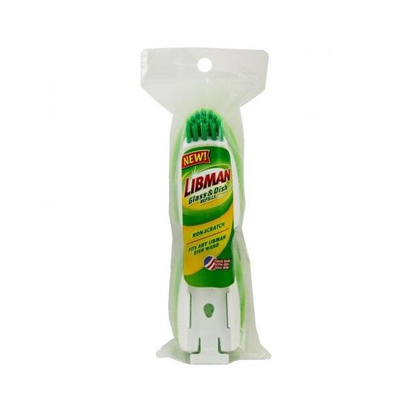 Libman Libman Commercial Glass & Dish Wand With Scrub Brush Refills - - 1133