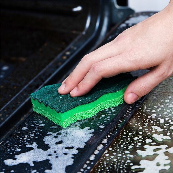 The Libman Co Libman Sponge, 4-1/2 in L, 3 in W, 1 in Thick, Green - 1077