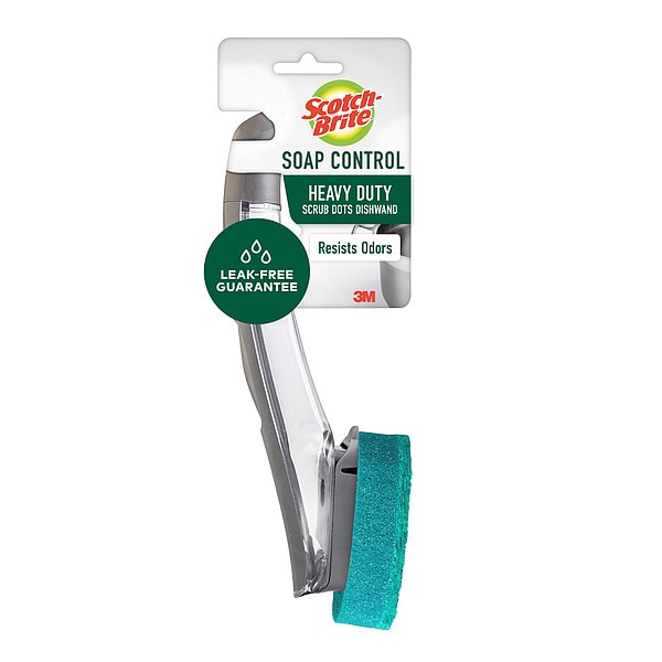 Scotch-Brite Heavy Duty Dish Wand, 11 1/4 in L, Green - 651A-4