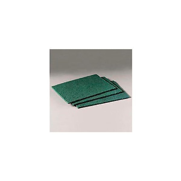 3M Scotch-Brite Scouring Pads, Green, 10 Pads - 96CC - MMM96CC