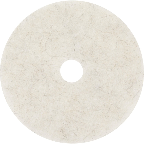 3M Floor Pads, Burnishing, 27"Dia x 1" Thick White, PK 5 - MMM35085
