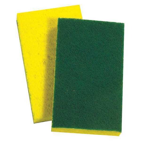 Scotch-Brite 3M™ Scotch-Brite™ Scrub Sponge 74, Green/Yellow, 20/Case - MROS3M109