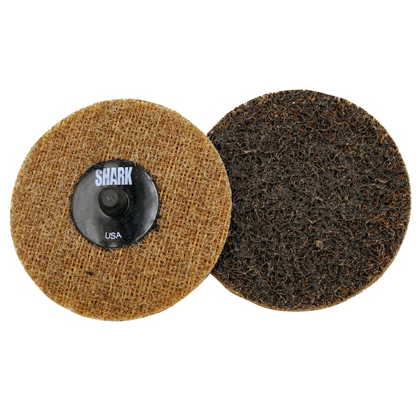 Discos de acondicionamiento de superficie áspera/color café de 3" de Shark Industries - Paquete de 1000 - 630TB-1000
