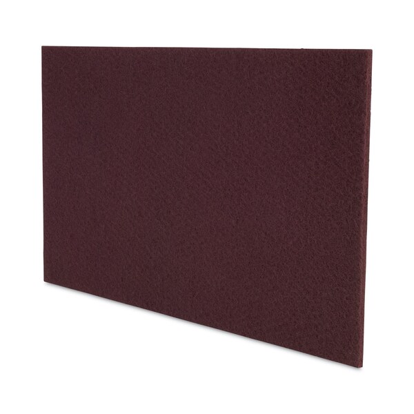 Boardwalk Deep Scrub Pads, 20 x 14, Maroon, 10PK - 7100151258