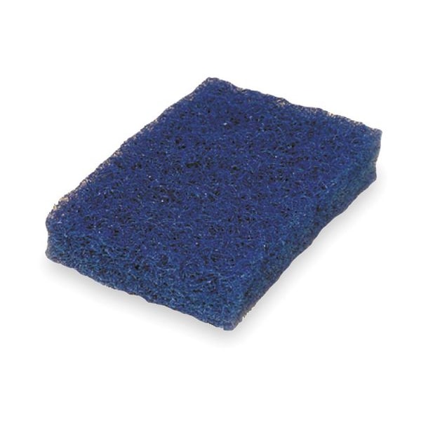 Tough Guy Scouring Pad, 6"L, 3-1/2"W, Nyln, Blu, PK20 - 2NTG9