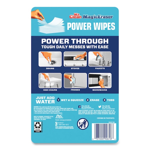 Mr. Clean Magic Eraser Sheets, 3.5 x 5.8, 0.03in. Thick, White, 16 Sheets, 4PK - 80759144