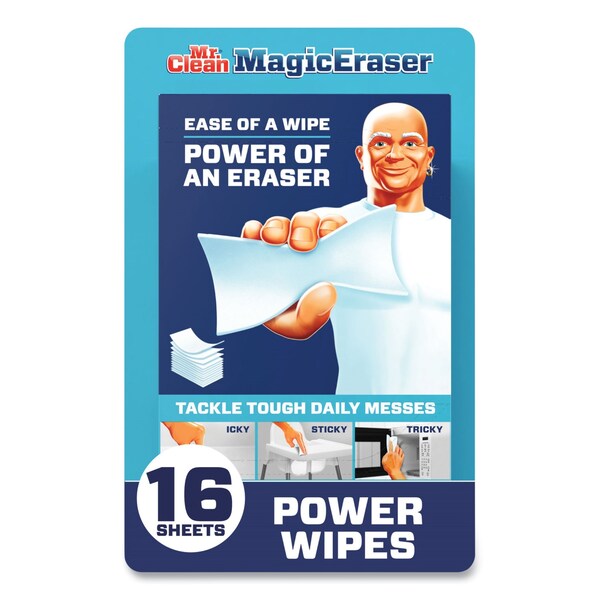 Mr. Clean Magic Eraser Sheets, 3.5 x 5.8, 0.03in. Thick, White, 16 Sheets, 4PK - 80759144
