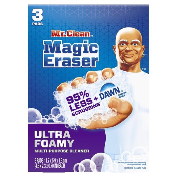 Mr. Clean Mr. Clean Ultra Foamy Heavy Duty Cleaning Pad For All Purpose 4.6 in. L 3 pk - 80768098