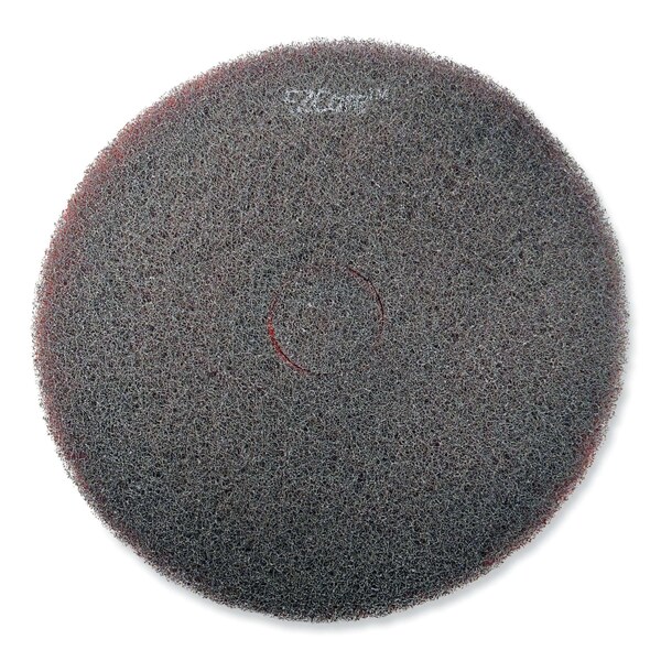 Sc Johnson Professional EZ CARE Heavy Duty Scrub Pad, 17 in. Diameter, Red/Gray, 5PK - 311183