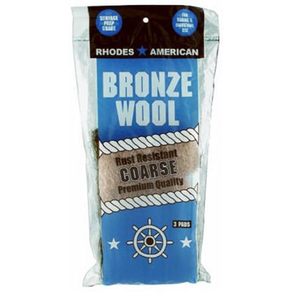 Homax Homax Products 123102 Bronze Coarse Wool Pad; 3 Pack - 132442