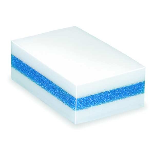 Tough Guy Sponge, 4-11/32"LMelam Foam, Wh/Blu, PK24 - 280180