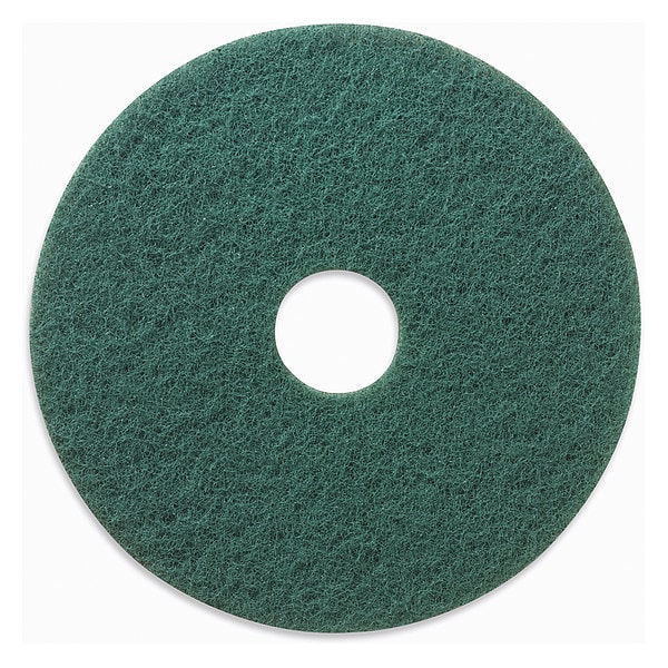 3M Scrubbing Pad 5400N, 20", Green, PK5 - 5400N 20 IN